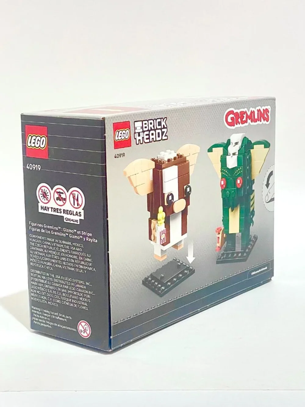 Lego Brickheadz 40919 Gremlins Gizmo and Stripe Figures NIB Sealed New In Hand